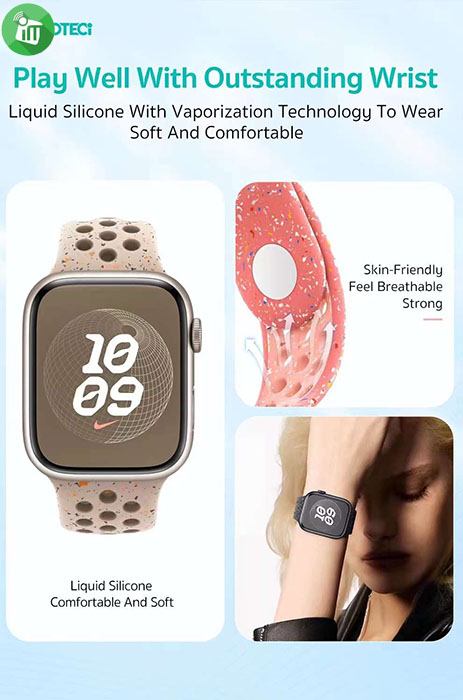 COTEetCI W114 Magic Ember Sport Strap iWatch (44/45/46/49mm)