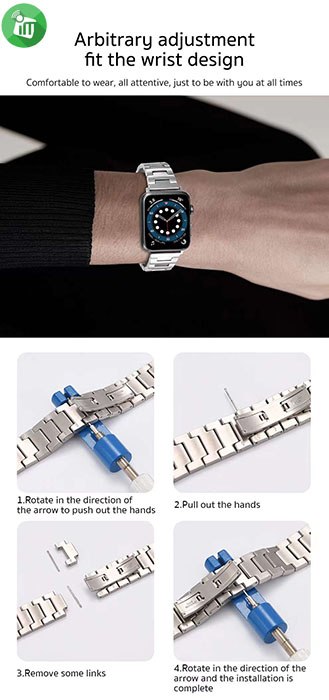 COTEetCI W57 Fine Steel U-Shaped Bow Band iWatch (38/40/41/42mm)