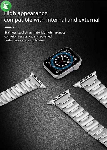 COTEetCI W57 Fine Steel U-Shaped Bow Band iWatch (38/40/41/42mm)