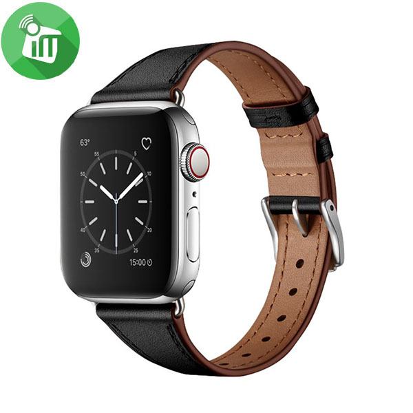 COTEetCI W66 Slim Leather Strap iWatch (44/45/46/49mm) - Image 4