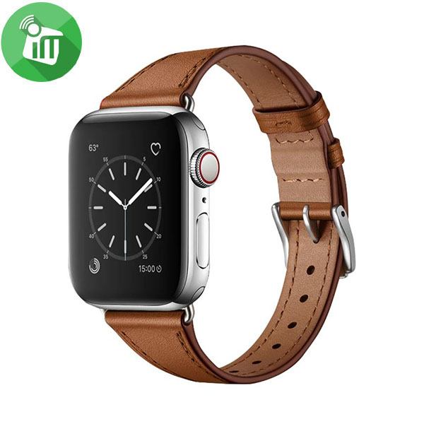 COTEetCI W66 Slim Leather Strap iWatch (44/45/46/49mm) - Image 2