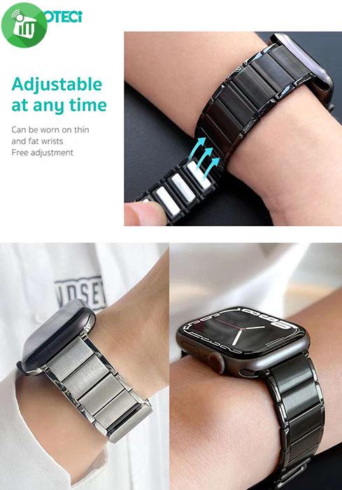 COTEetCI W87 Strong Magnetic Stainless Steel Band iWatch (44/45/46/49mm)