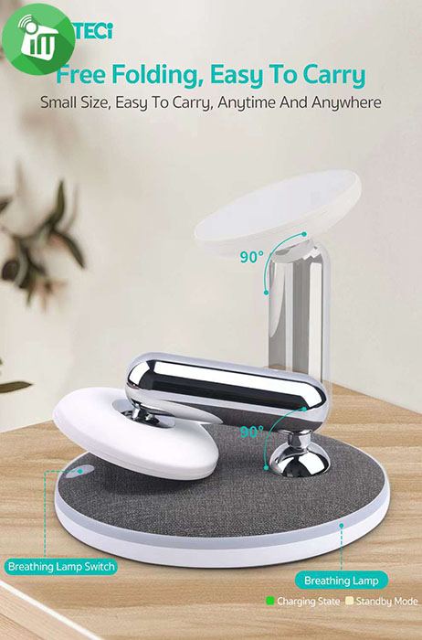 COTEetCI WS-38 2 in 1 Magnetic Desktop Wireless Charger