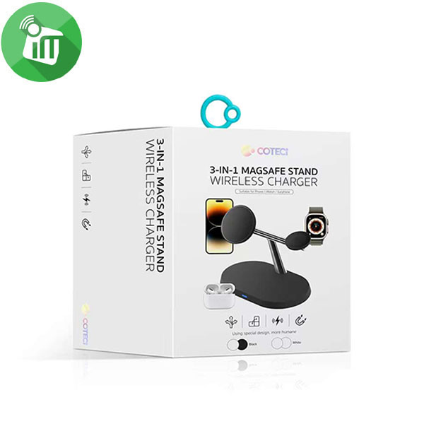 COTEetCI WS-39 3in1 Magsafe Stand Wireless Charger - Image 4