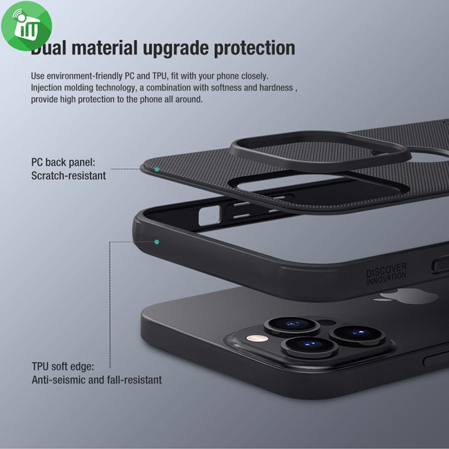  Nillkin Super Frosted Shield Pro case iPhone 13 Pro Max (With Logo Cutout)