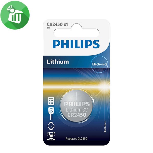 Philips Lithium Battery CR2450 – 3V 1PCS