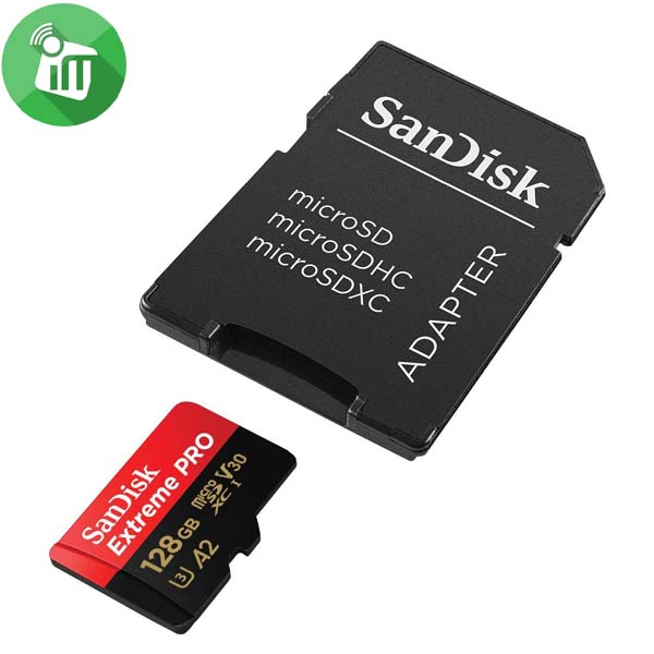 SanDisk Extreme PRO 128GB microSDXC UHS-I Card With Adapter 200/90MB/s - Image 2