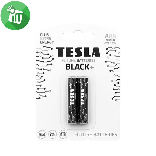 TESLA BLACK+ 2PCS AAA Alkaline Batteries 1.5V