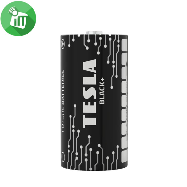 TESLA BLACK+ 2PCS Size C Alkaline Batteries 1.5V