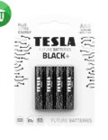 TESLA BLACK+ 4PCS AAA Alkaline Batteries 1.5V