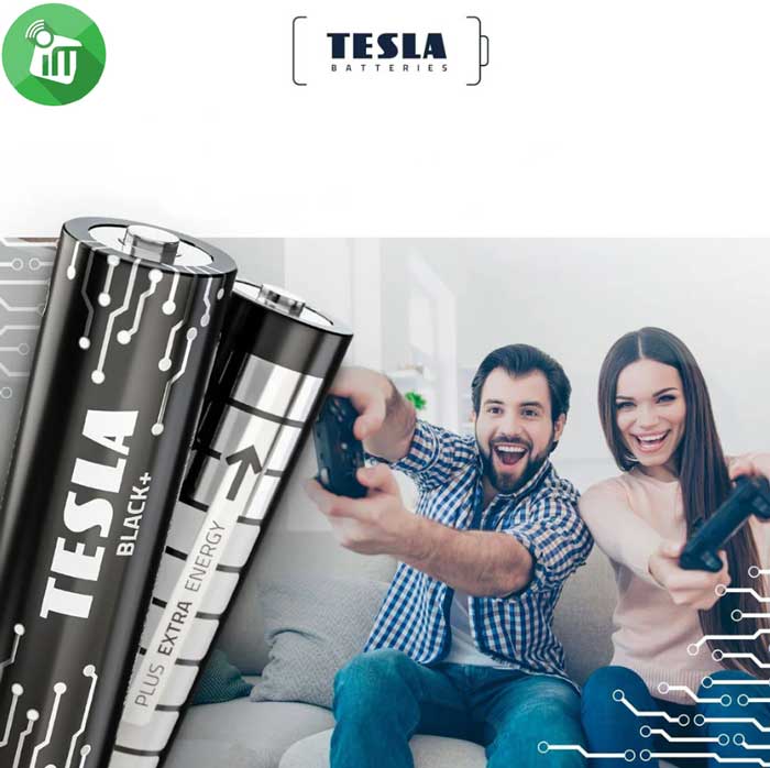 TESLA BLACK+ 4PCS AAA Alkaline Batteries 1.5V