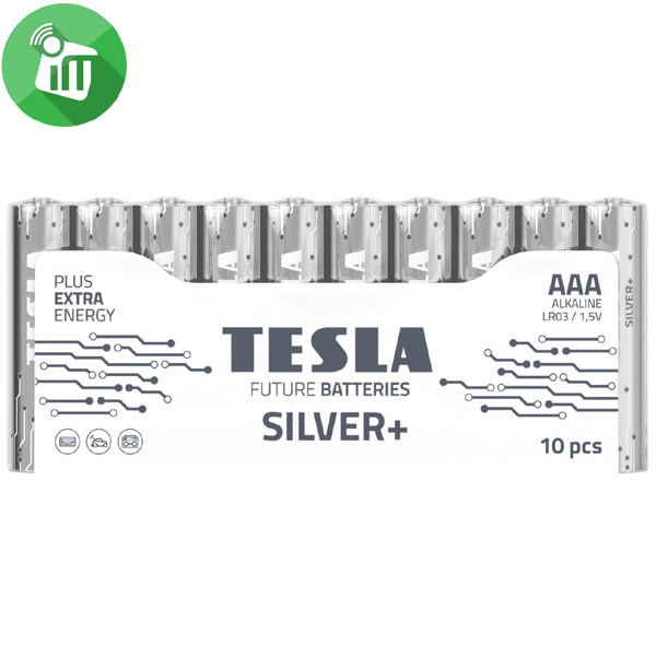 TESLA SILVER+ 10PCS AAA Alkaline Batteries 1.5V