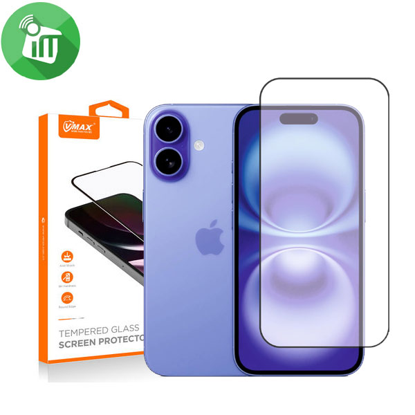 Vmax 2.5D Full Glue Full cover Glass Screen iPhone 16
