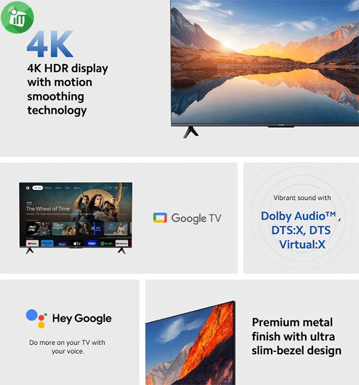 Xiaomi Smart TV A 55 2025 4k UHD