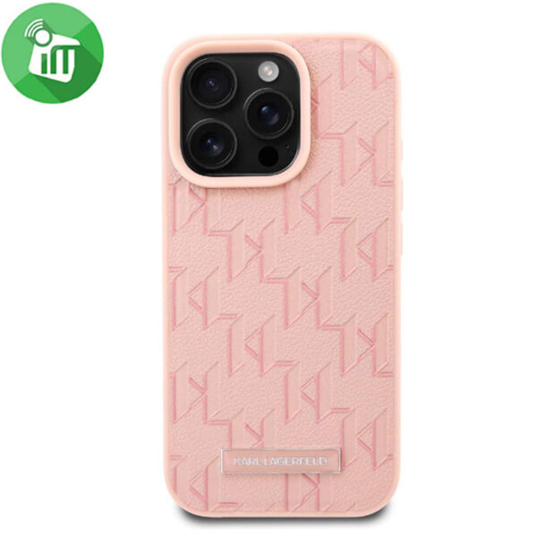 Karl Lagerfeld PU Leather Hard Case iPhone 16 Pro Max With Hot Stamp Karl
