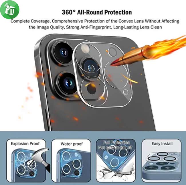 KuZoom AR invisible Camera Screen Glass iPhone 16 Pro16 Pro Max