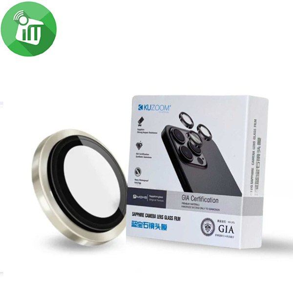 KuZoom GIA Sapphire Camera Lens Glass iPhone 15 Pro15 Pro Max