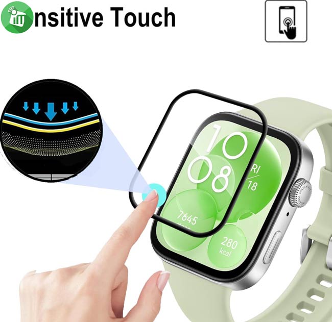 KuZoom PMMA Full TPU Screen Protector Huawei Watch Fit 3