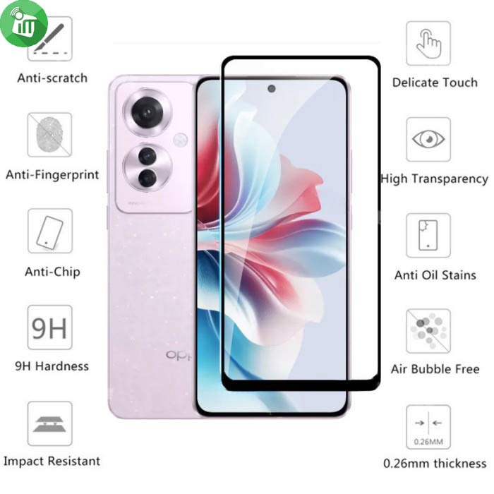 iScreen Glass 5D Full Glue Screen Protector Oppo Reno11 F 5G