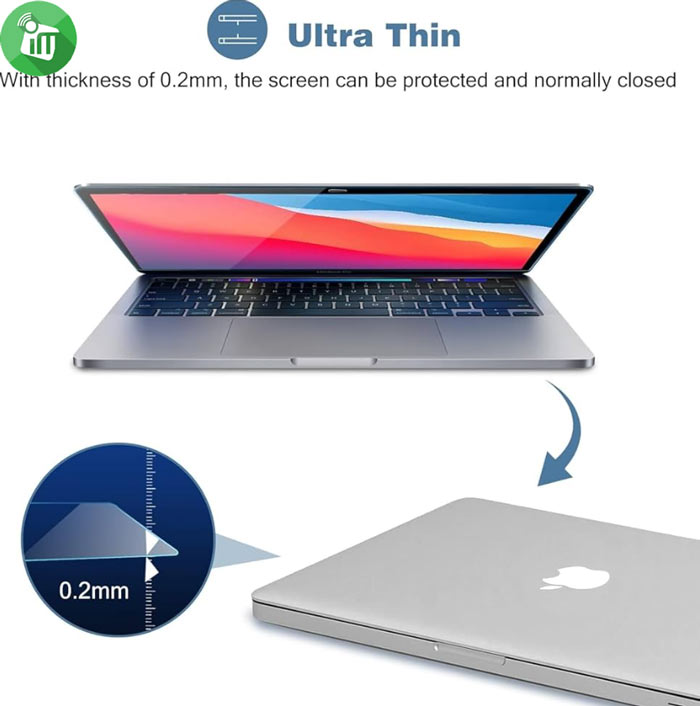 iScreen Glass Anti-Shock Screen Protector Macbook Air 13.6 M2 (A2681)M3 (A3113)