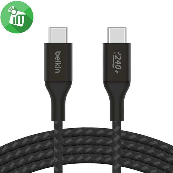 Belkin Boost Charge Braided USB-C to USB-C Cable 240W (3.3FT/1M) - Image 2