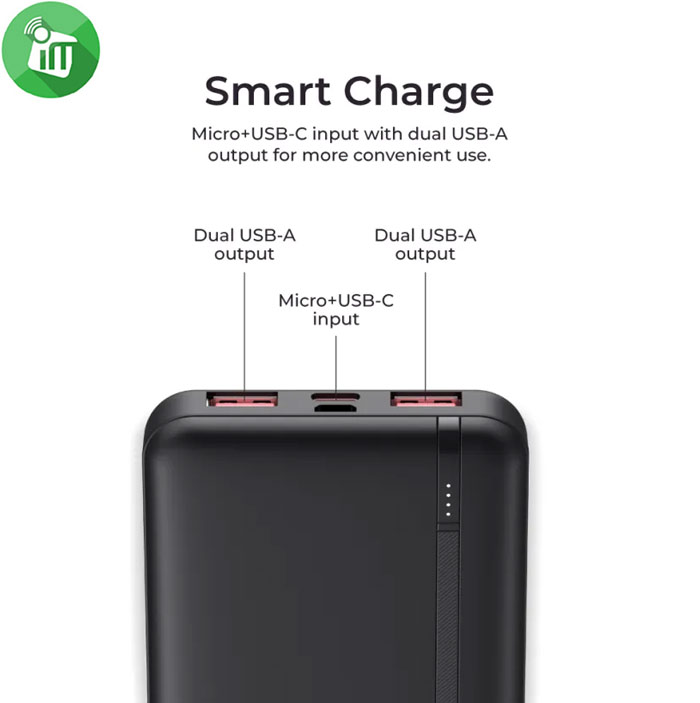 Havit PB90 22.5W Dual USB-A 20W PD Power Bank 10000mAh