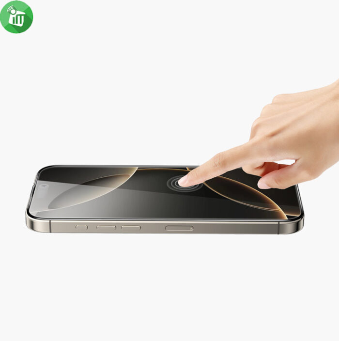 KuZoom 3D Large Curved Edge Glass Screen iPhone 15 Pro Max