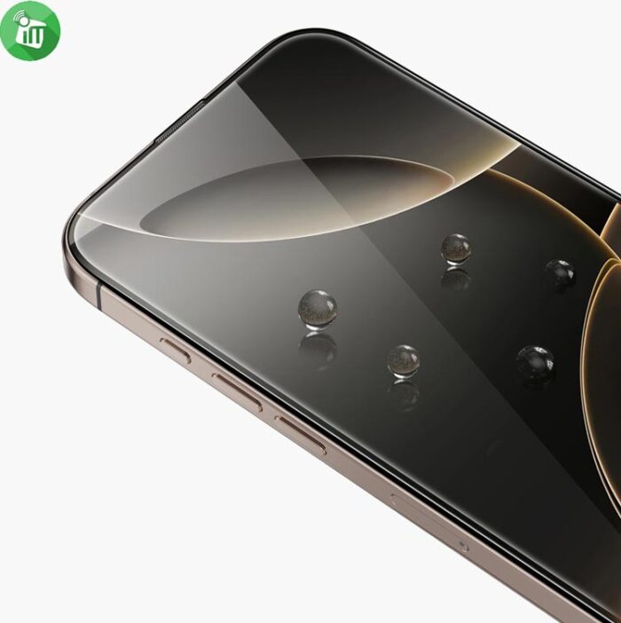 KuZoom 3D Large Curved Edge Glass Screen iPhone 15 Pro Max