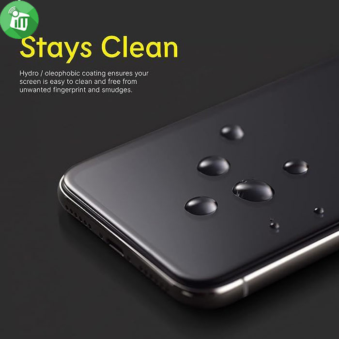 KuZoom 3D Large Curved Edge Glass Screen iPhone 16 Pro