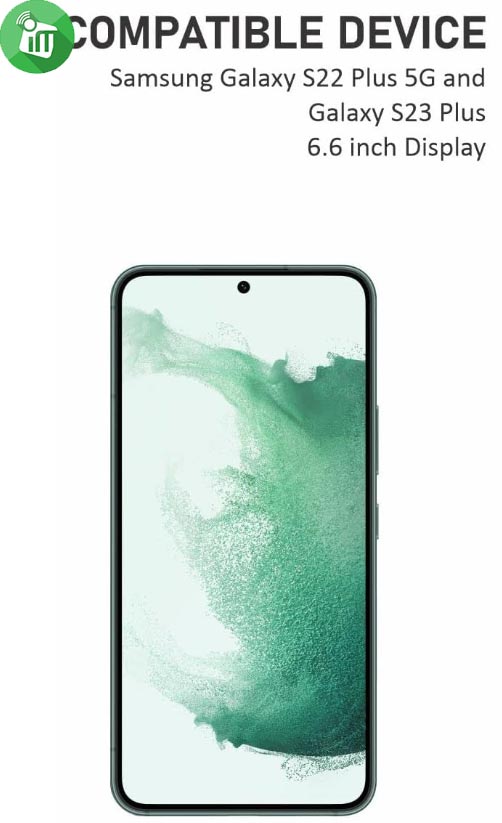 KuZoom 9D HD Full Cover Glass Screen Samsung Galaxy S22 PlusS23 Plus
