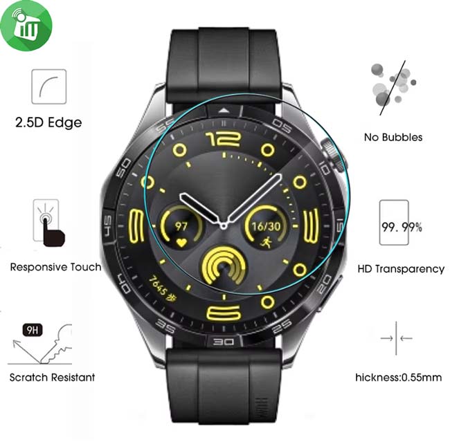 KuZoom Screen Glass Huawei Watch GT 3 46mm/GT 4 46mm