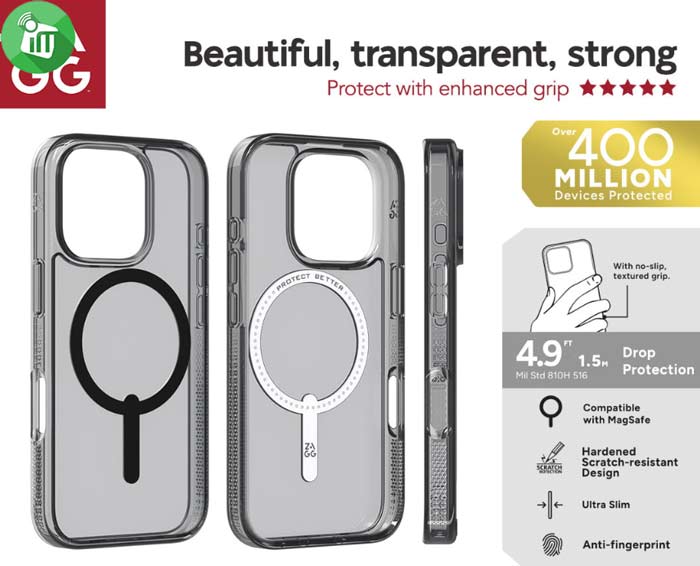 ZAGG Clear Snap Case iPhone 16