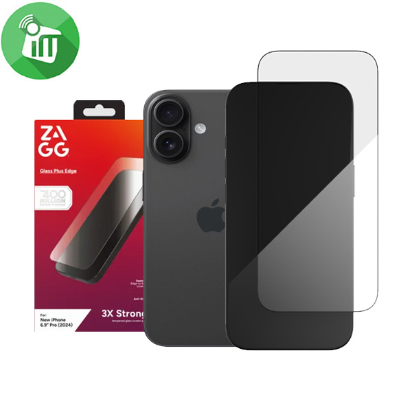 Zagg Glass Plus Edge Screen Protector iPhone 16
