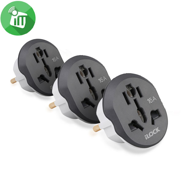 iLock Power Travel Plug Converter Adapter 16A (Pack 3) - Image 4