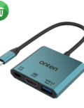 Onten 3 in 1 USB-C to HDMI 4K@60Hz Adapter (OTN-UC301)