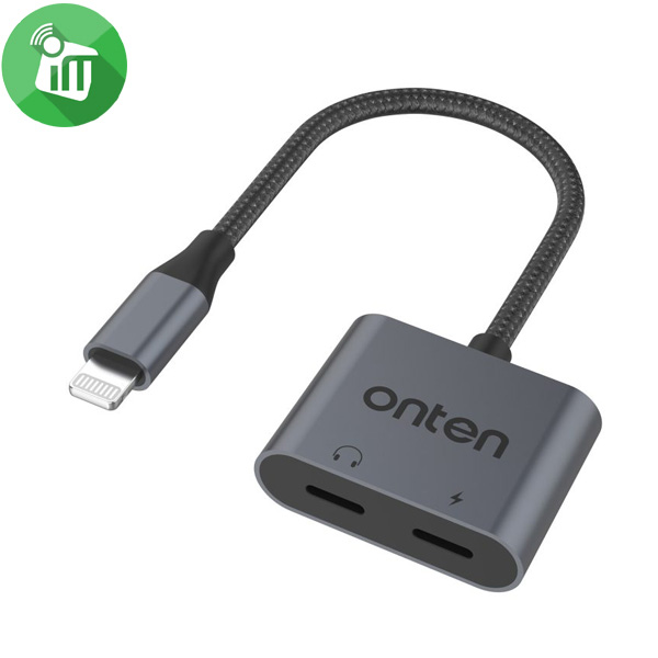 Onten Dual Lightning Audio and Charge Adapter (OTN-135)