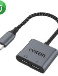Onten Dual USB-C Audio and Charge Adapter (OTN-290)