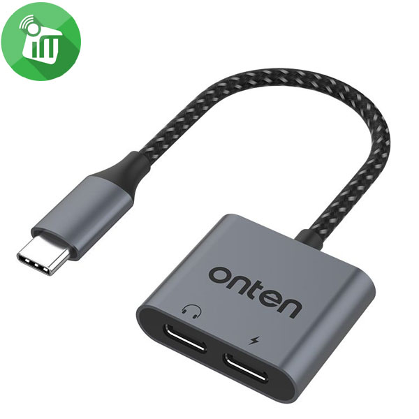 Onten Dual USB-C Audio and Charge Adapter (OTN-290)