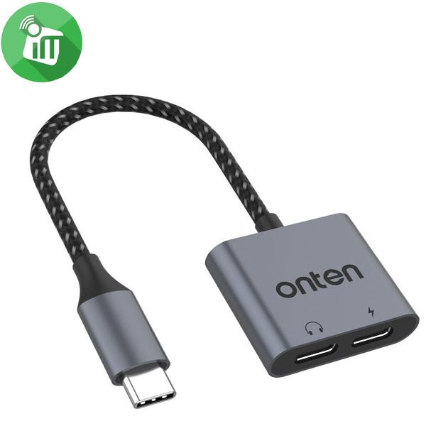 Onten Dual USB-C Audio and Charge Adapter (OTN-290) - Image 2