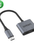 Onten USB-C to 3.5mm Audio + USB-C Charge Adapter (OTN-289)
