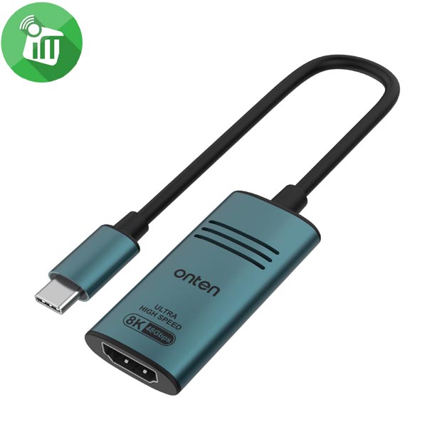 Onten USB-C to HDMI 8K@30Hz/4K@120Hz Adapter (OTN-UC981)