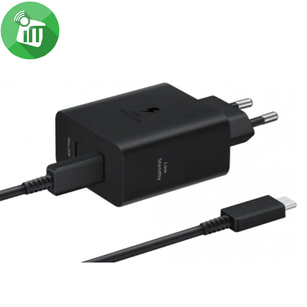 Samsung 50W Power Adapter Duo With Cable USB-C TO USB-C (5A/1.8m)