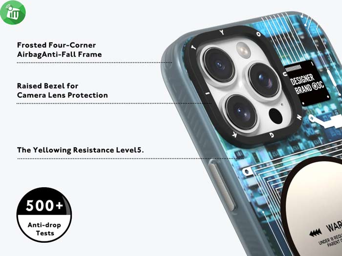 Youngkit Technology Series Futuristic Circuit MagSafe Case iPhone 16 Pro