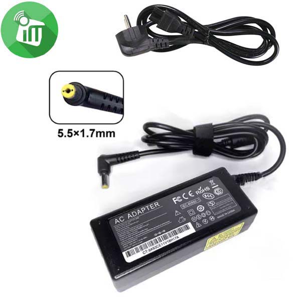 Acer Laptop Charger 19V 3.42A 65W (5.5mmX1.7mm)