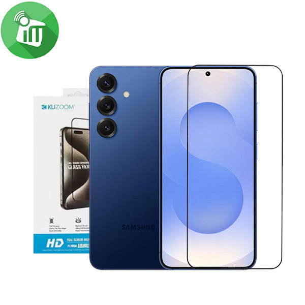 KuZoom 9D HD Full Cover Glass Screen Samsung Galaxy S25