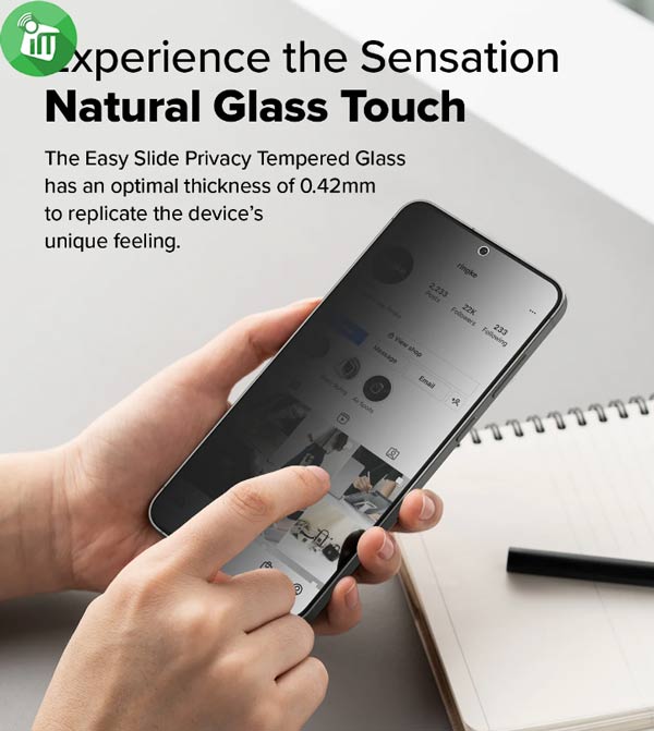 KuZoom 9D Privacy Glass Film Screen Protector Samsung Galaxy S25