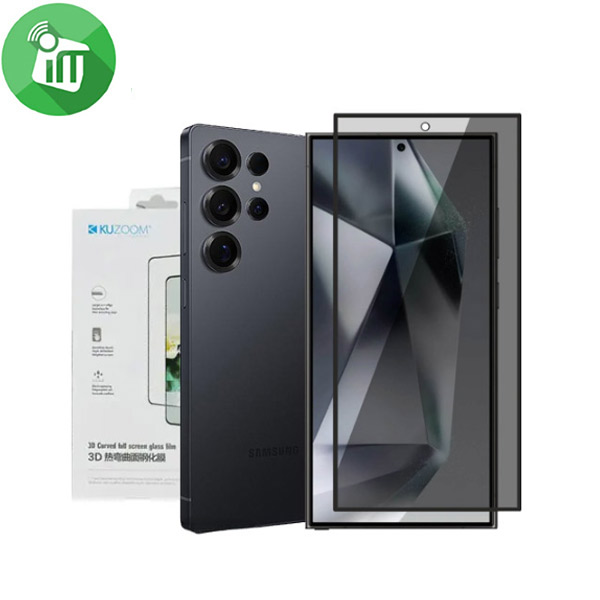 KuZoom 9D Privacy Glass Film Screen Protector Samsung Galaxy S25 Ultra