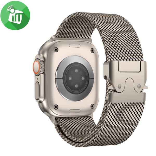 Milanese Loop Parachute-Style Buckle Band iWatch (44/45/46/49mm) - Image 5
