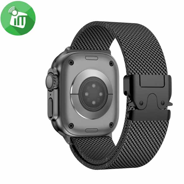 Milanese Loop Parachute-Style Buckle Band iWatch (44/45/46/49mm) - Image 6