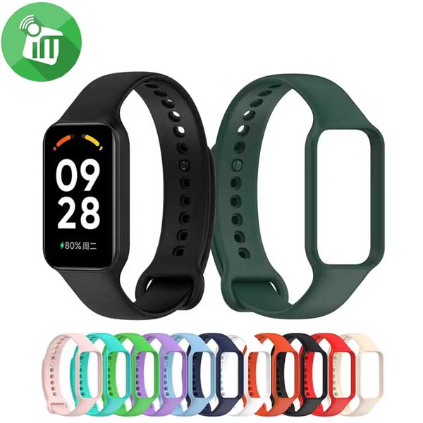 Silicone Sport Band With Case Xiaomi Redmi Band 2/Mi Band 8 Active